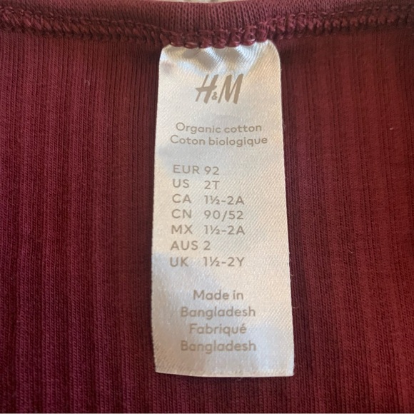 H&M Maroon Ribbed Knit Set - Picture 3 of 7